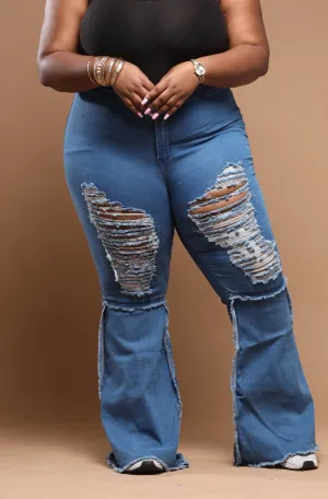 Fitted Flare jeans