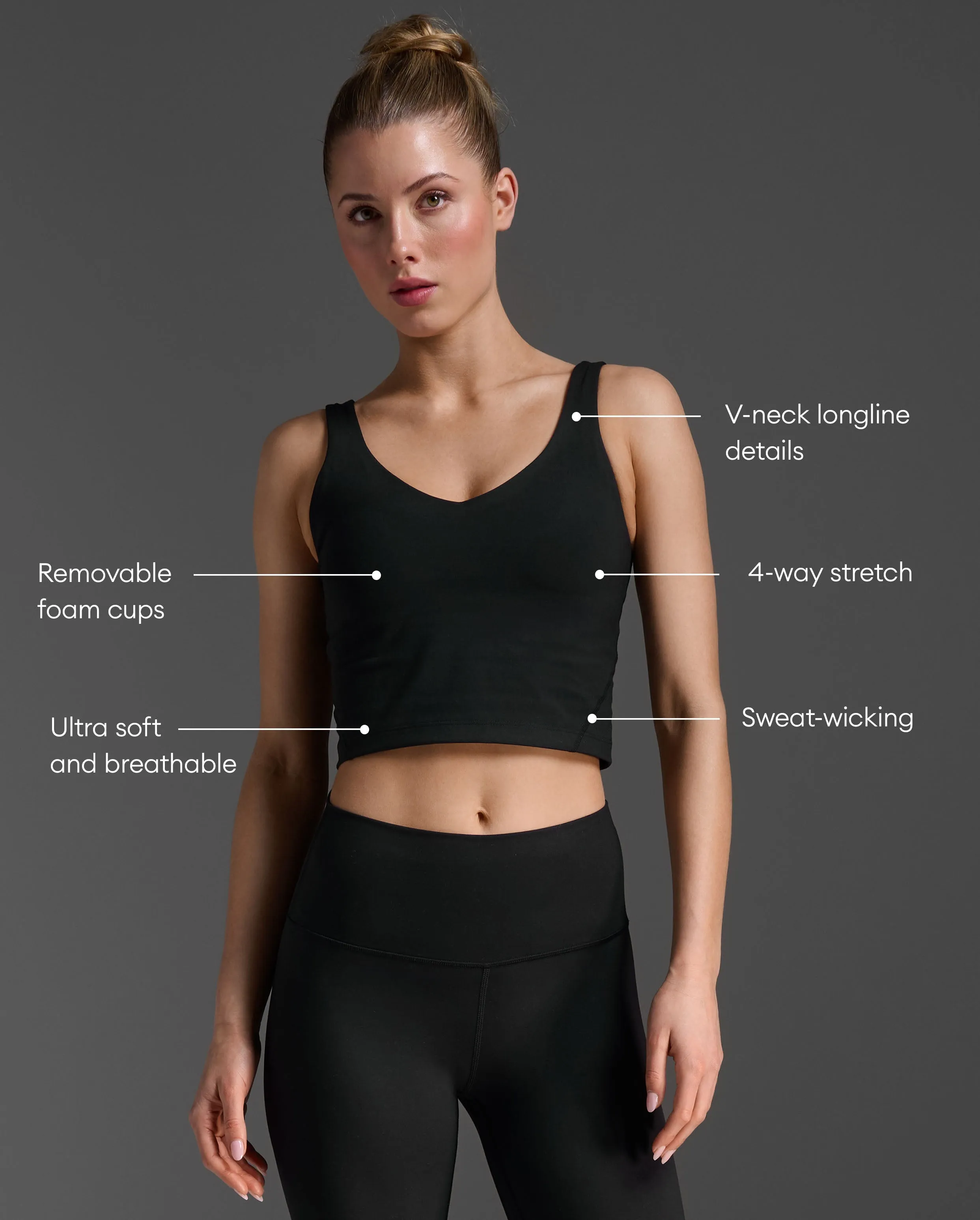 Fluid Longline Bra