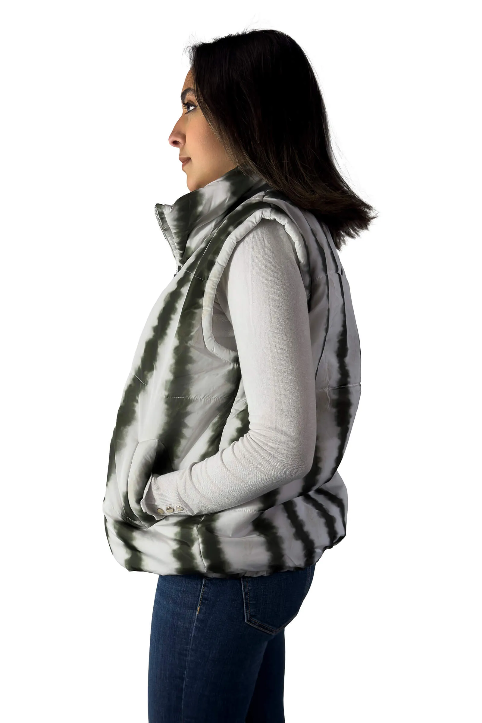 Forest Wave Puffer Vest