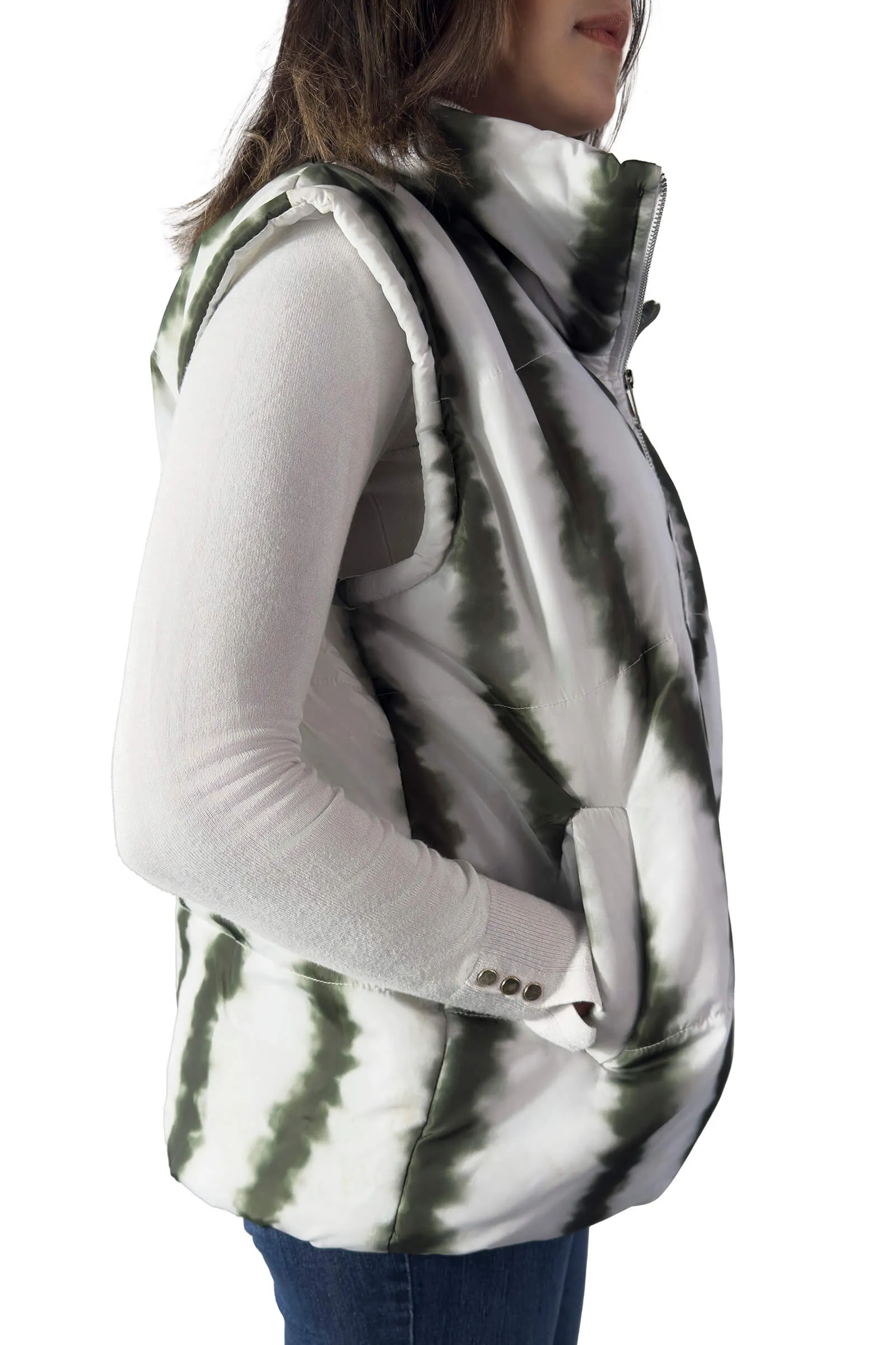 Forest Wave Puffer Vest