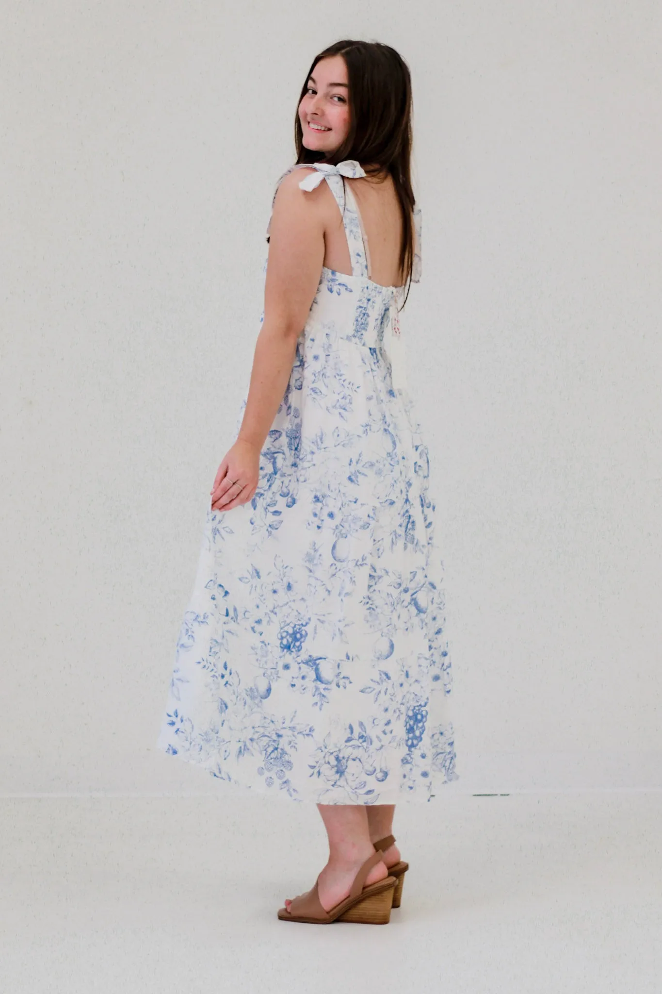 Forever With You Midi Dress in Blue