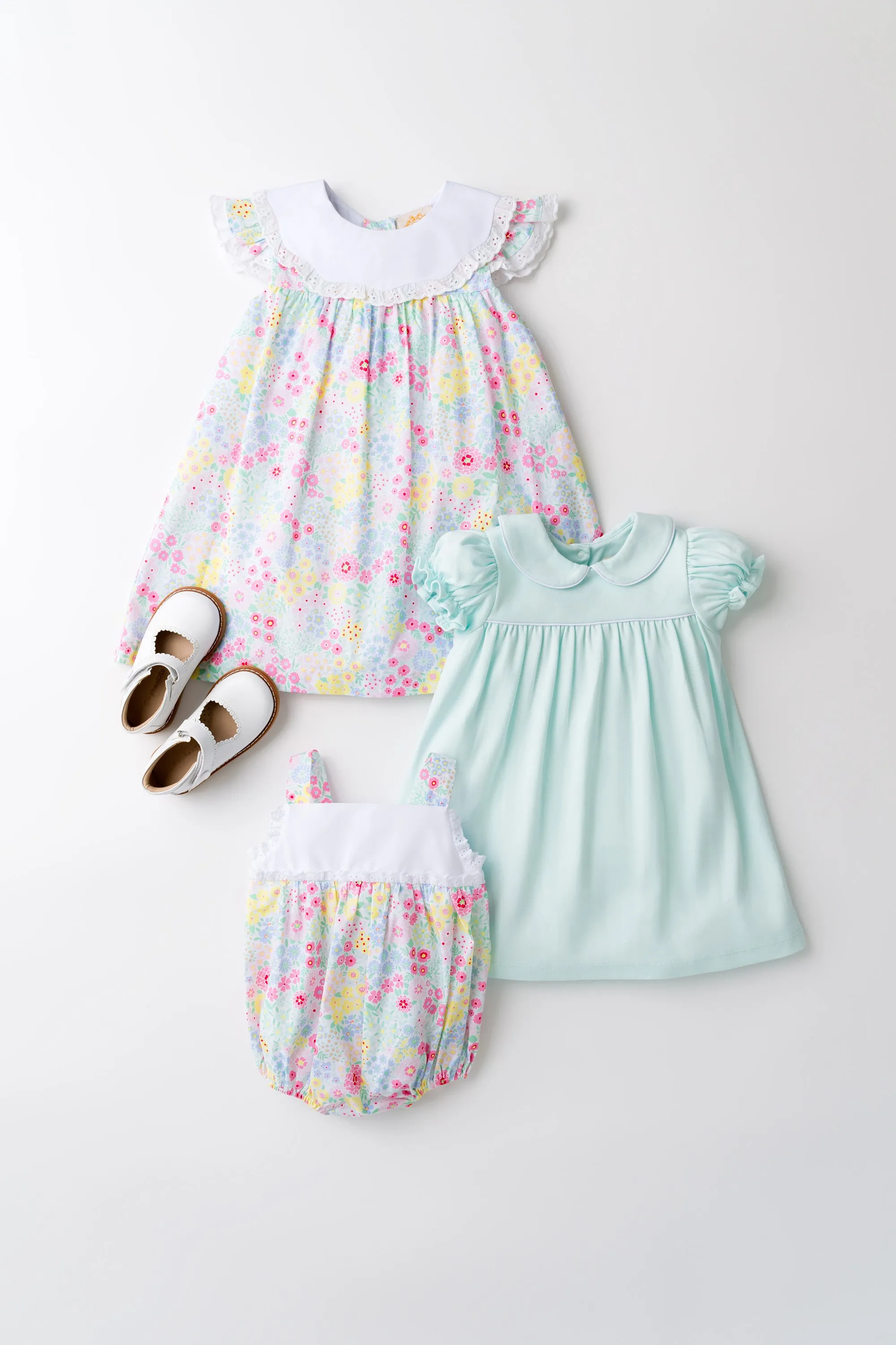 Franny Frock - Merry Little Meadow with Worth Avenue White