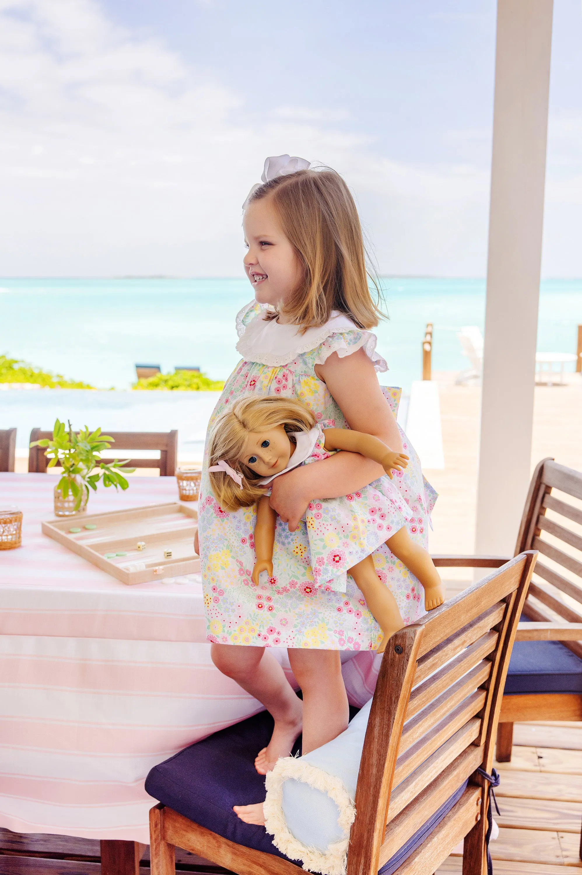 Franny Frock - Merry Little Meadow with Worth Avenue White