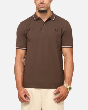Fred Perry Twin Tipped Polo Shirt Brown