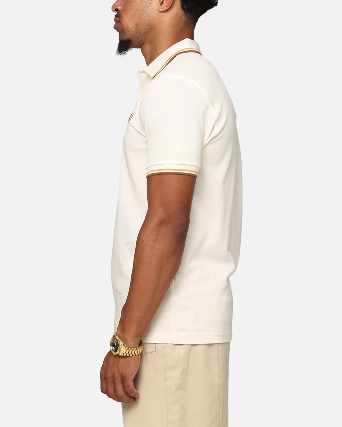 Fred Perry Twin Tipped Polo Shirt Ecru