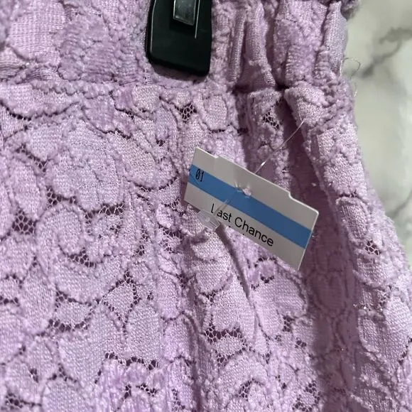 Free People Lace Pajama Pants Lilac M