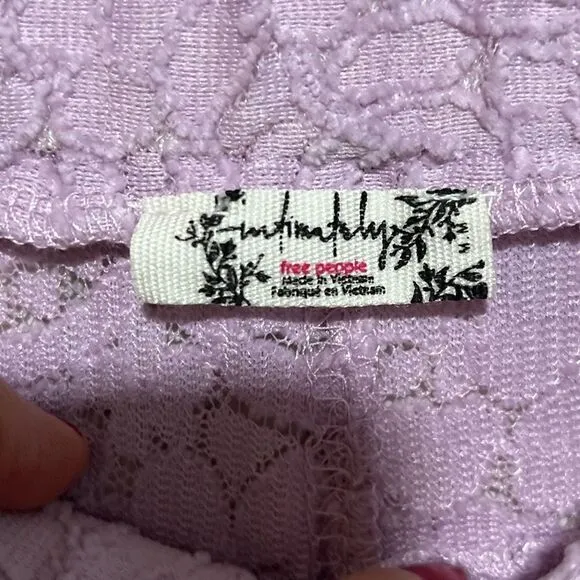 Free People Lace Pajama Pants Lilac M