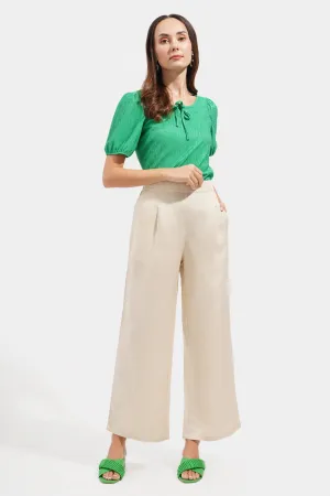 Full Length Pleated Cozy Pants