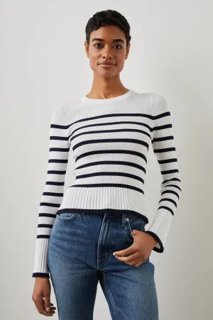 Gemma sweater - navy stripe