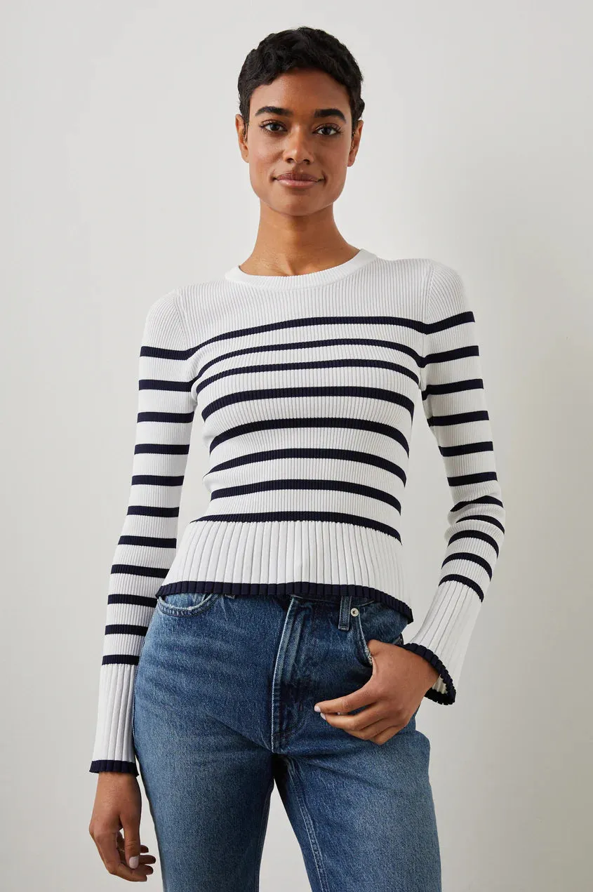 Gemma sweater - navy stripe