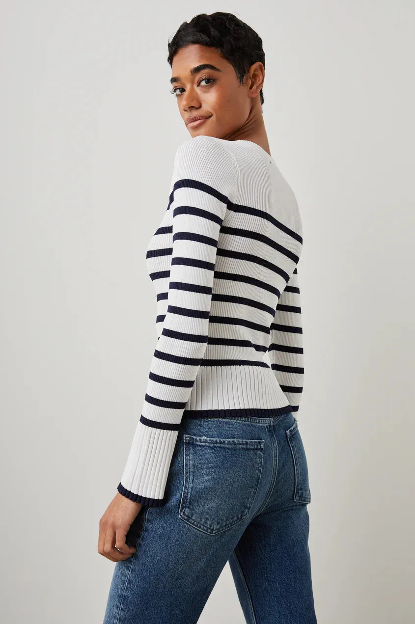 Gemma sweater - navy stripe