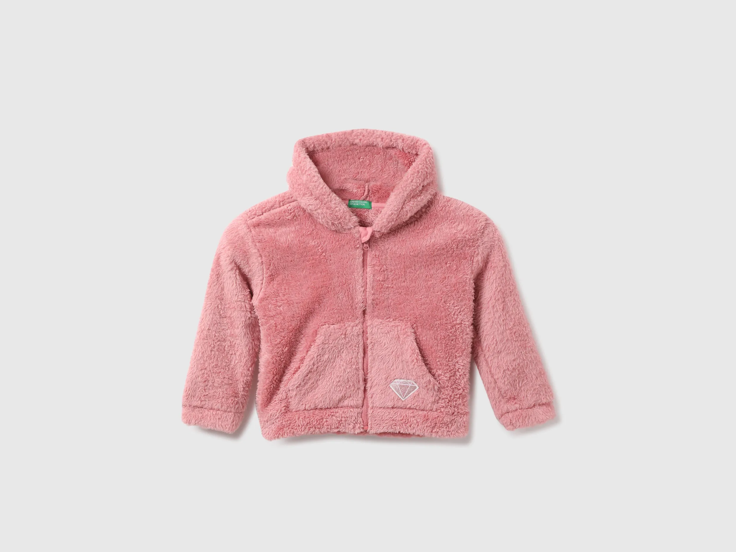 Girls Solid Hooded Neck Sweatshirt