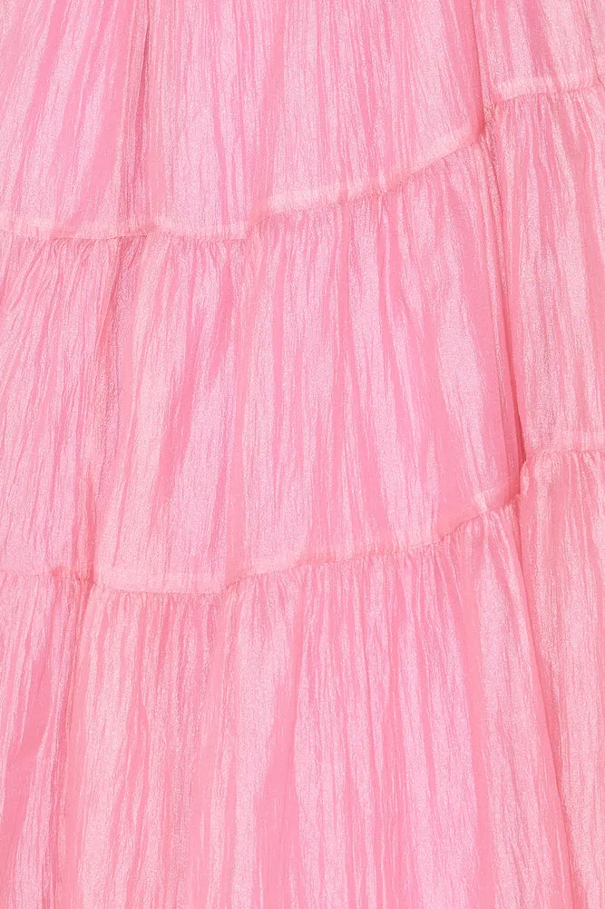 Girls Thriving Long Sleeve Maxi Dress Pink
