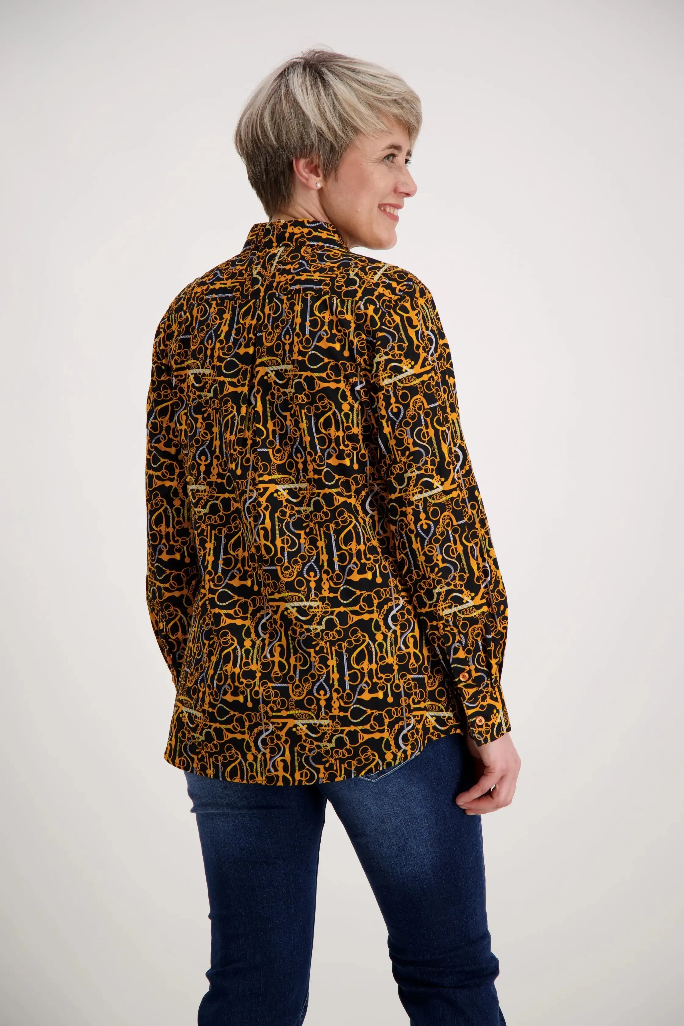 Gold Orange Classic Cotton Shirt