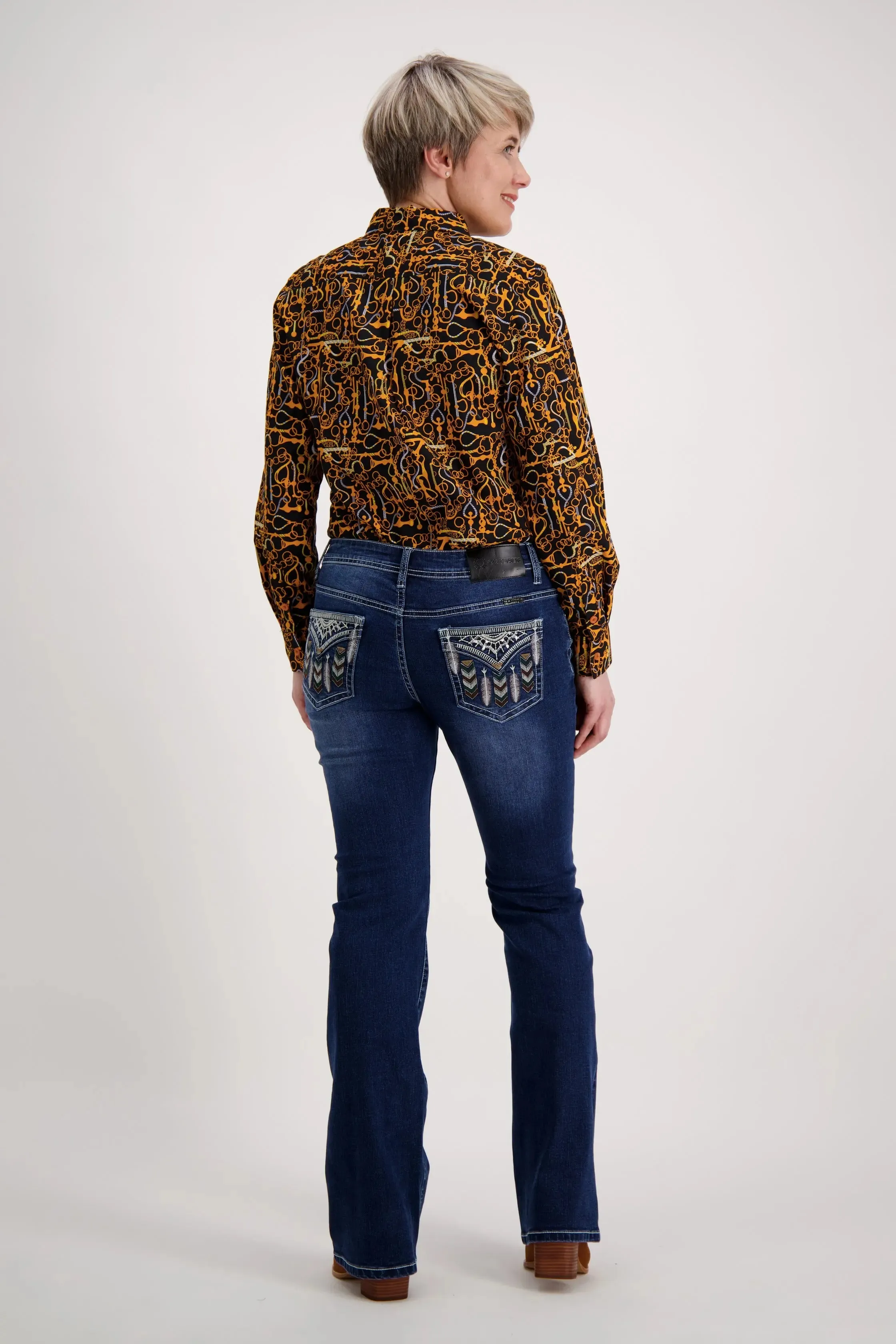 Gold Orange Classic Cotton Shirt