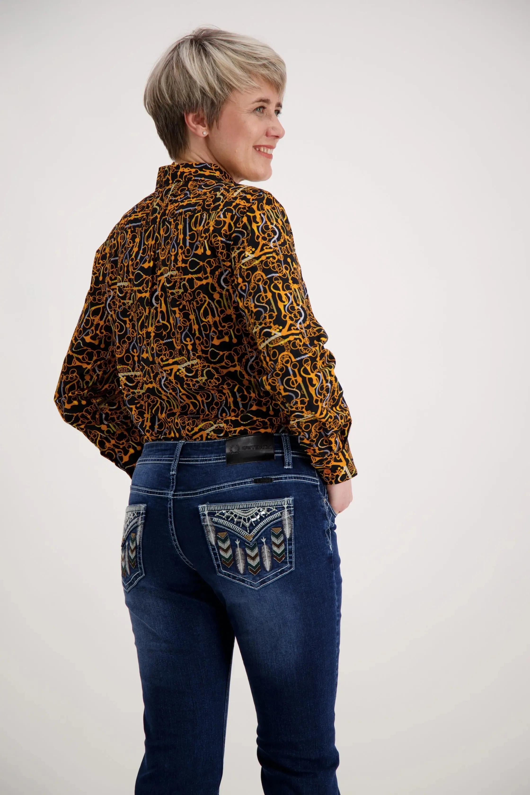Gold Orange Classic Cotton Shirt