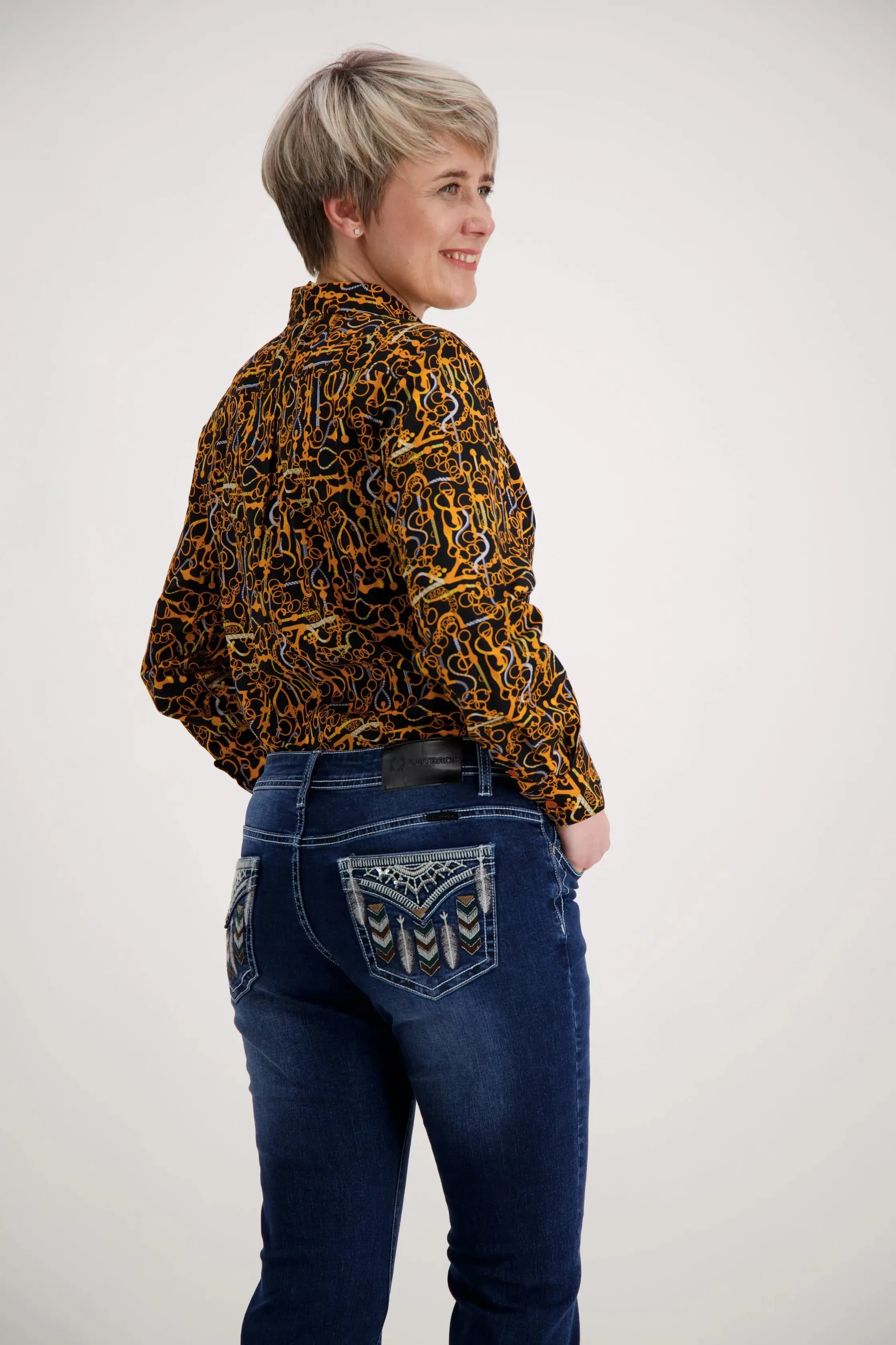 Gold Orange Classic Cotton Shirt