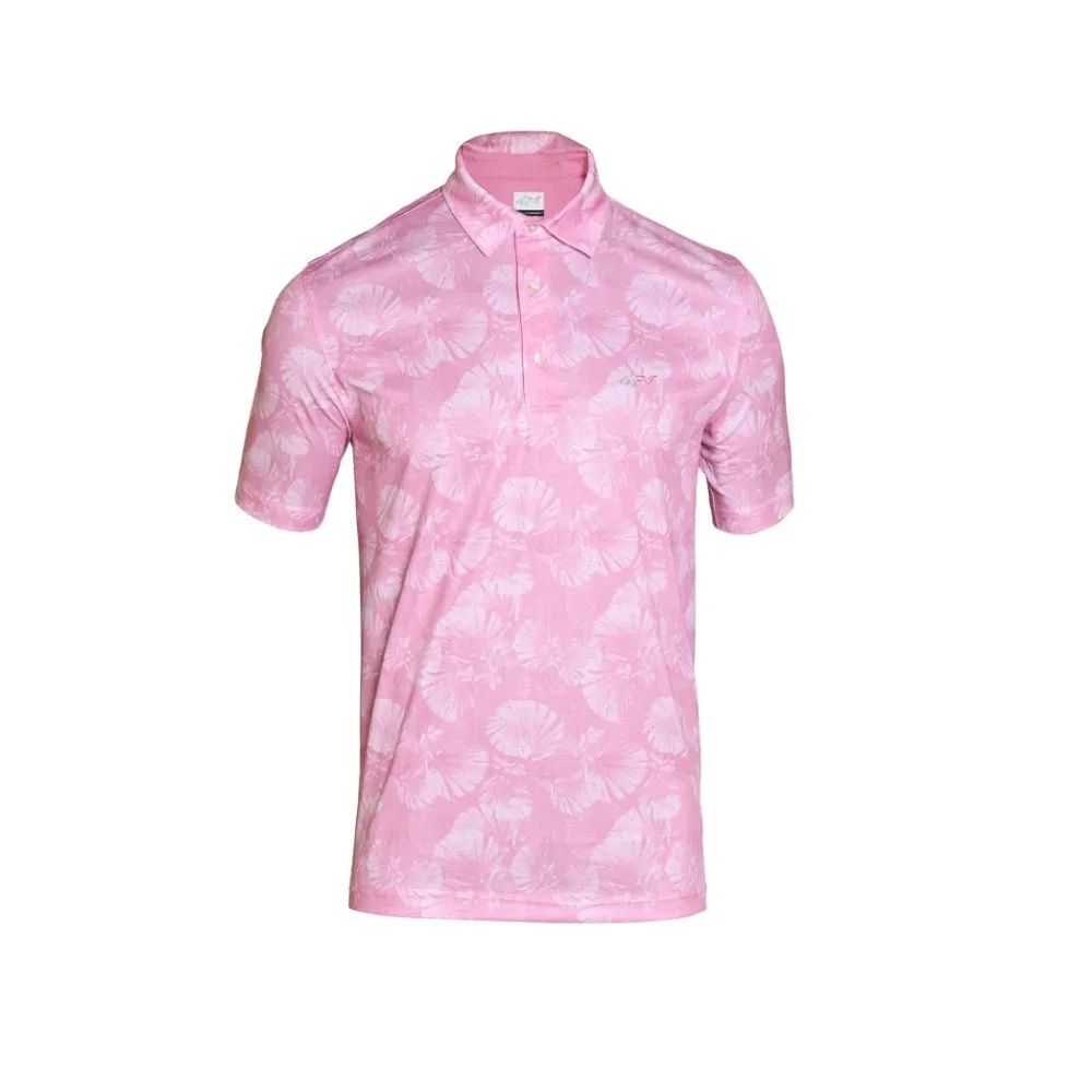 Greg Norman Men's Palm Leaf Polo- Rose Park
