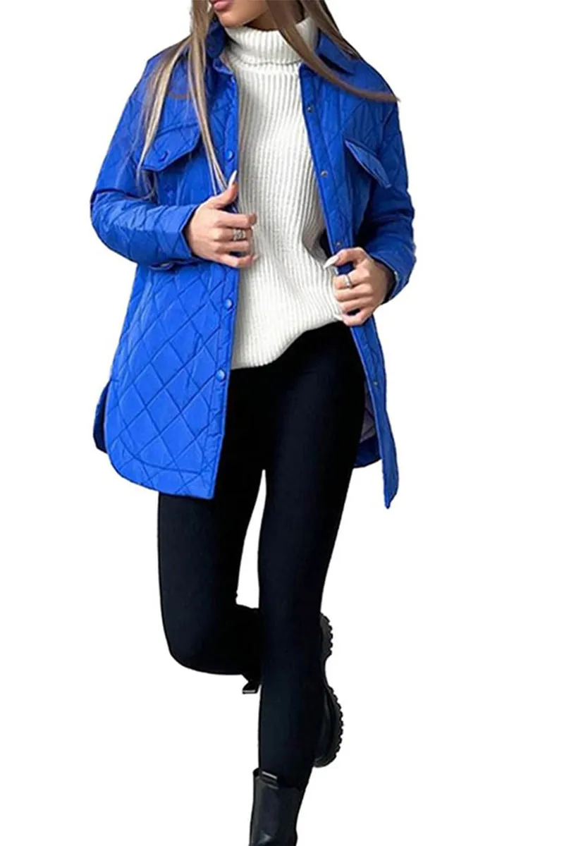 HCR1329 Quilted Warmth Shacket Outerwear
