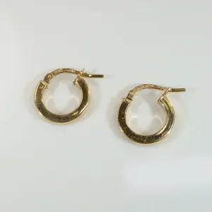 Italian 14k Gold Hoop Earrings