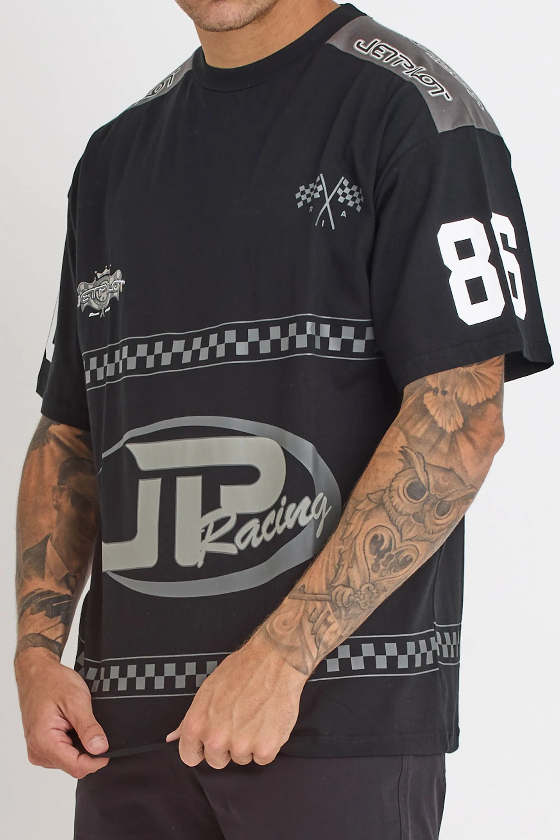 Jetpilot Racing Tee - Black