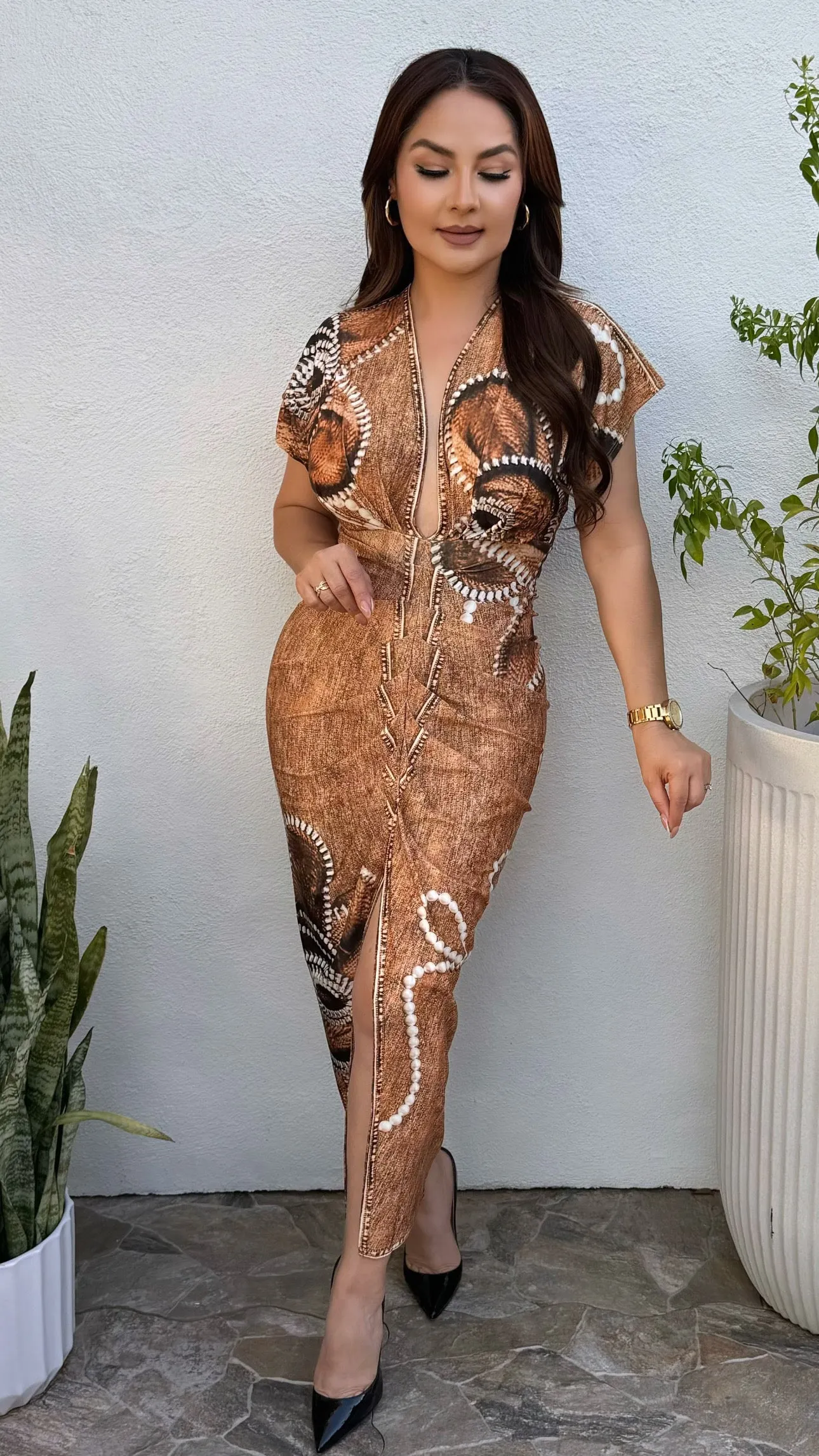 JULES CAMEL DRESS