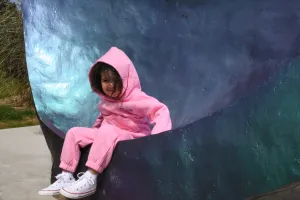 Junior LAZY DAYS Track pants PINK