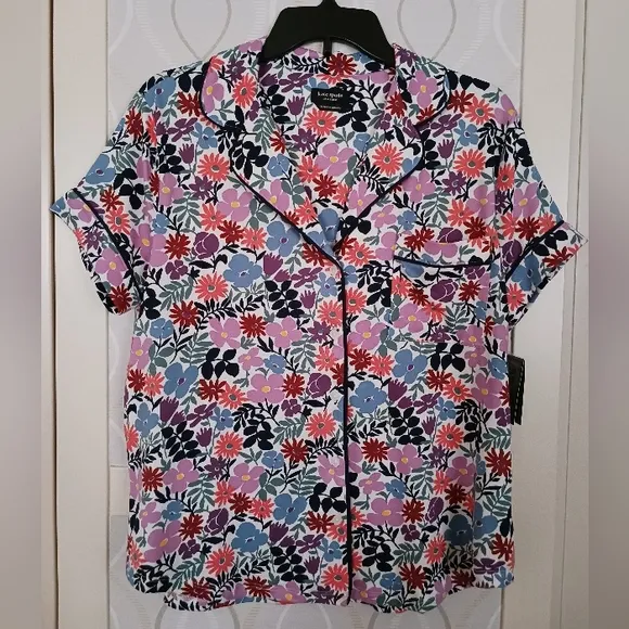 Kate Spade Antique Floral Pajama Set  Multicolor KS92315T Shirt   Capris Pants