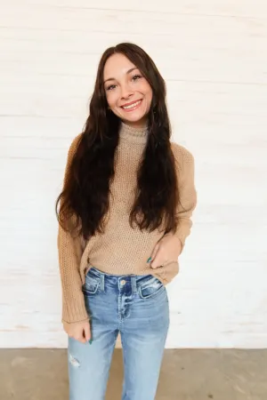 Katie Khaki Thick Thread Sweater