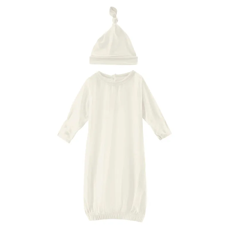 KicKee Pants Gown & Hat - Natural