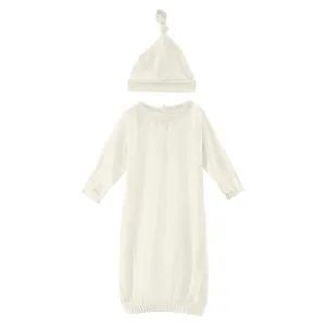 KicKee Pants Gown & Hat - Natural