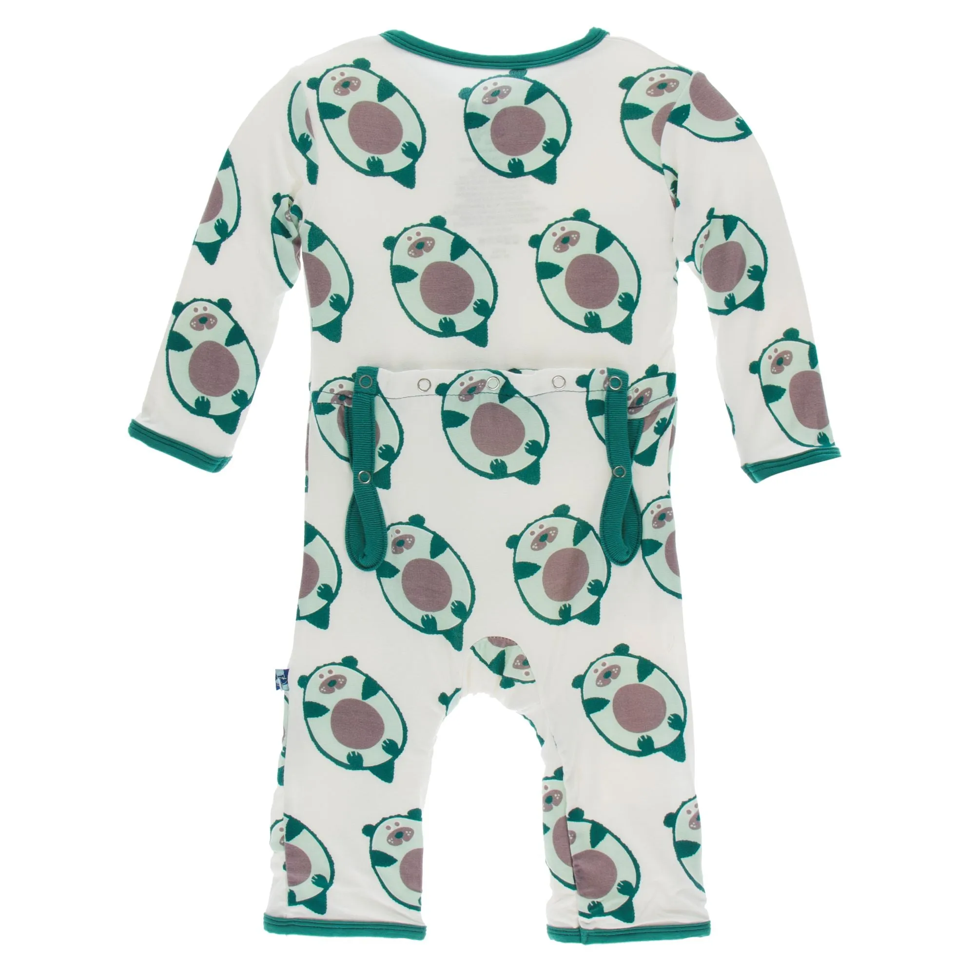 KicKee Pants Natural Ottercado Coverall with Zipper