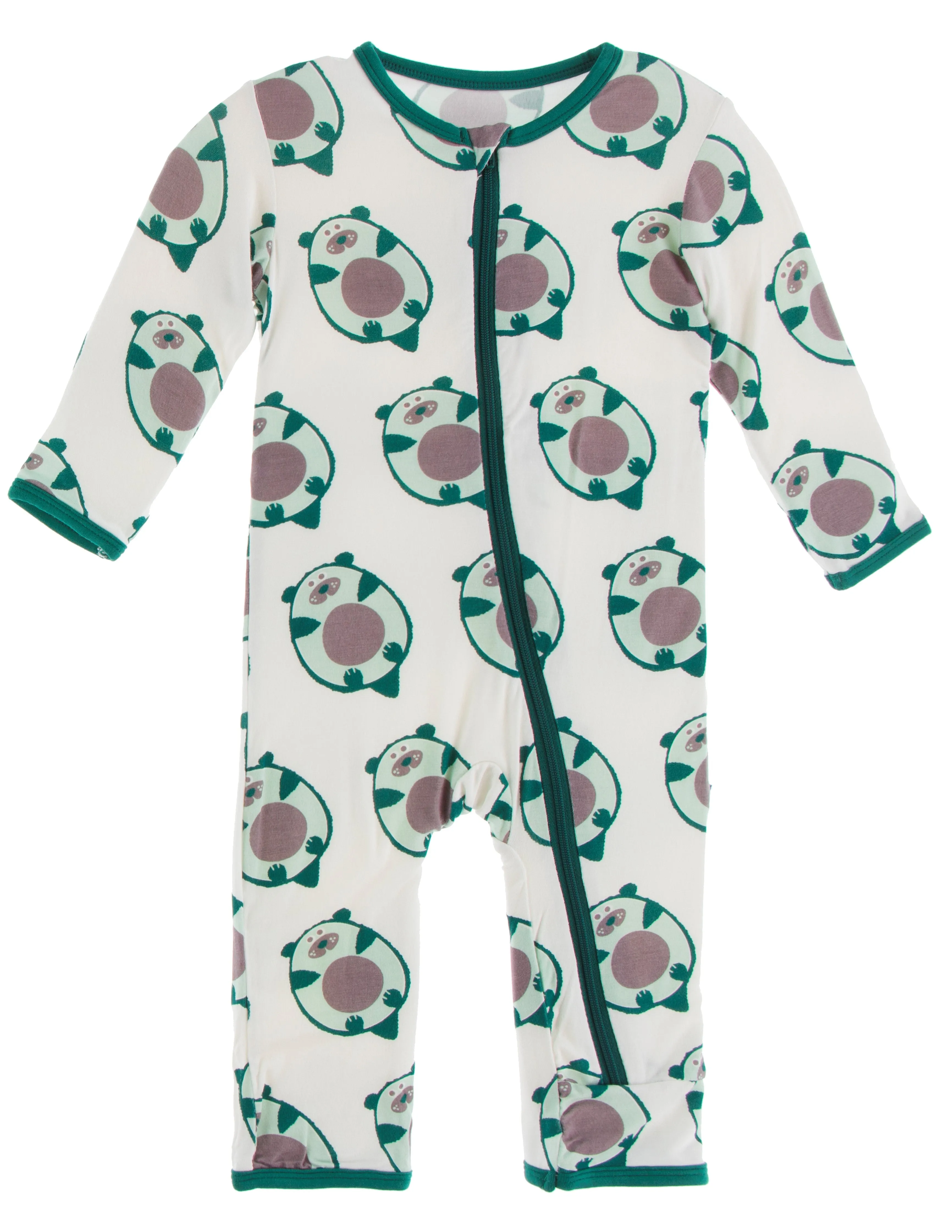 KicKee Pants Natural Ottercado Coverall with Zipper