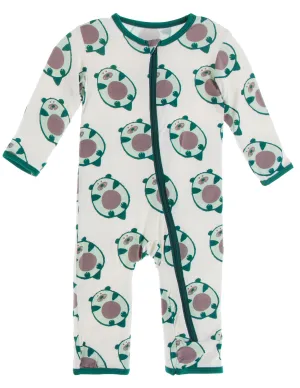 KicKee Pants Natural Ottercado Coverall with Zipper