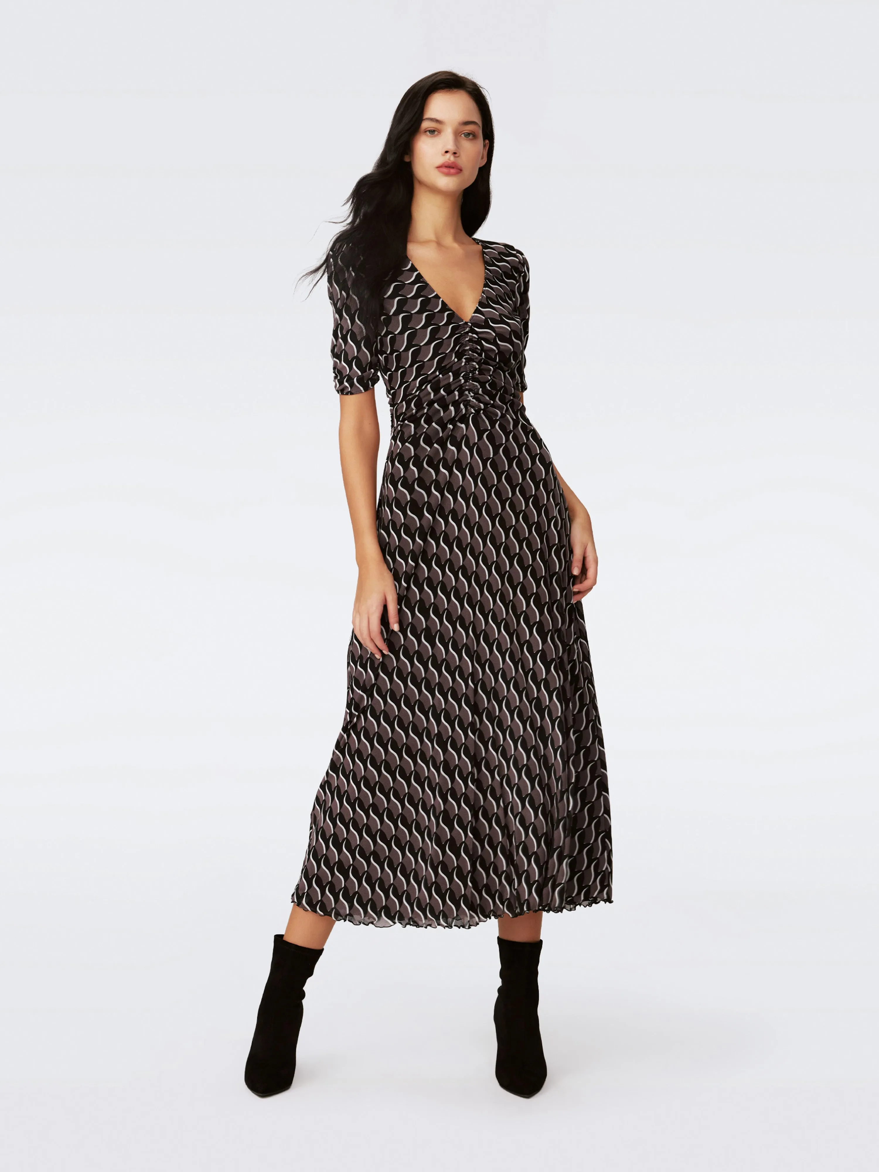 Koren Reversible Midi Mesh Dress