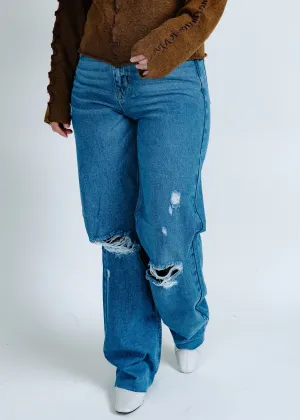 Krysta Distressed Denim - Medium Wash