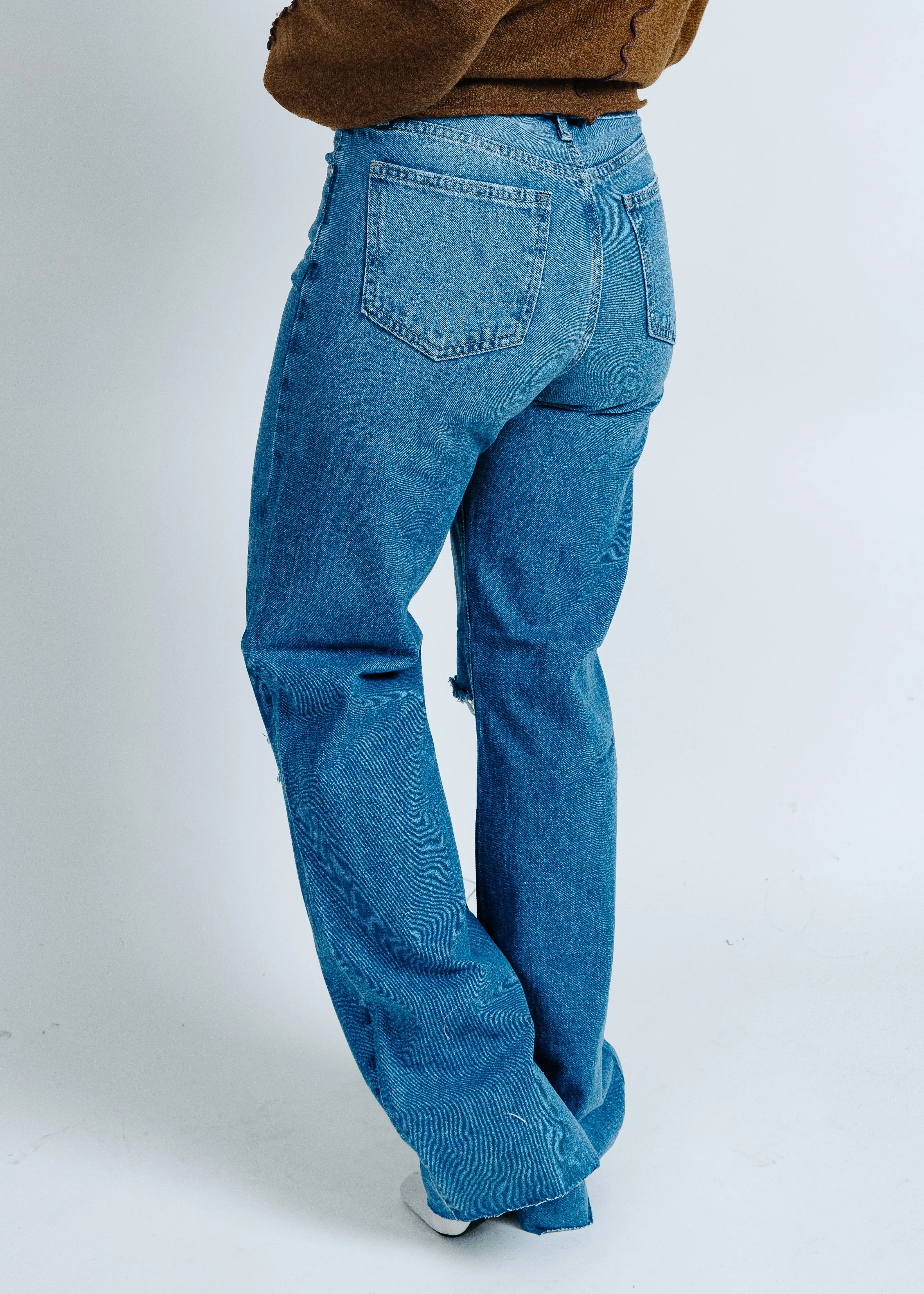 Krysta Distressed Denim - Medium Wash