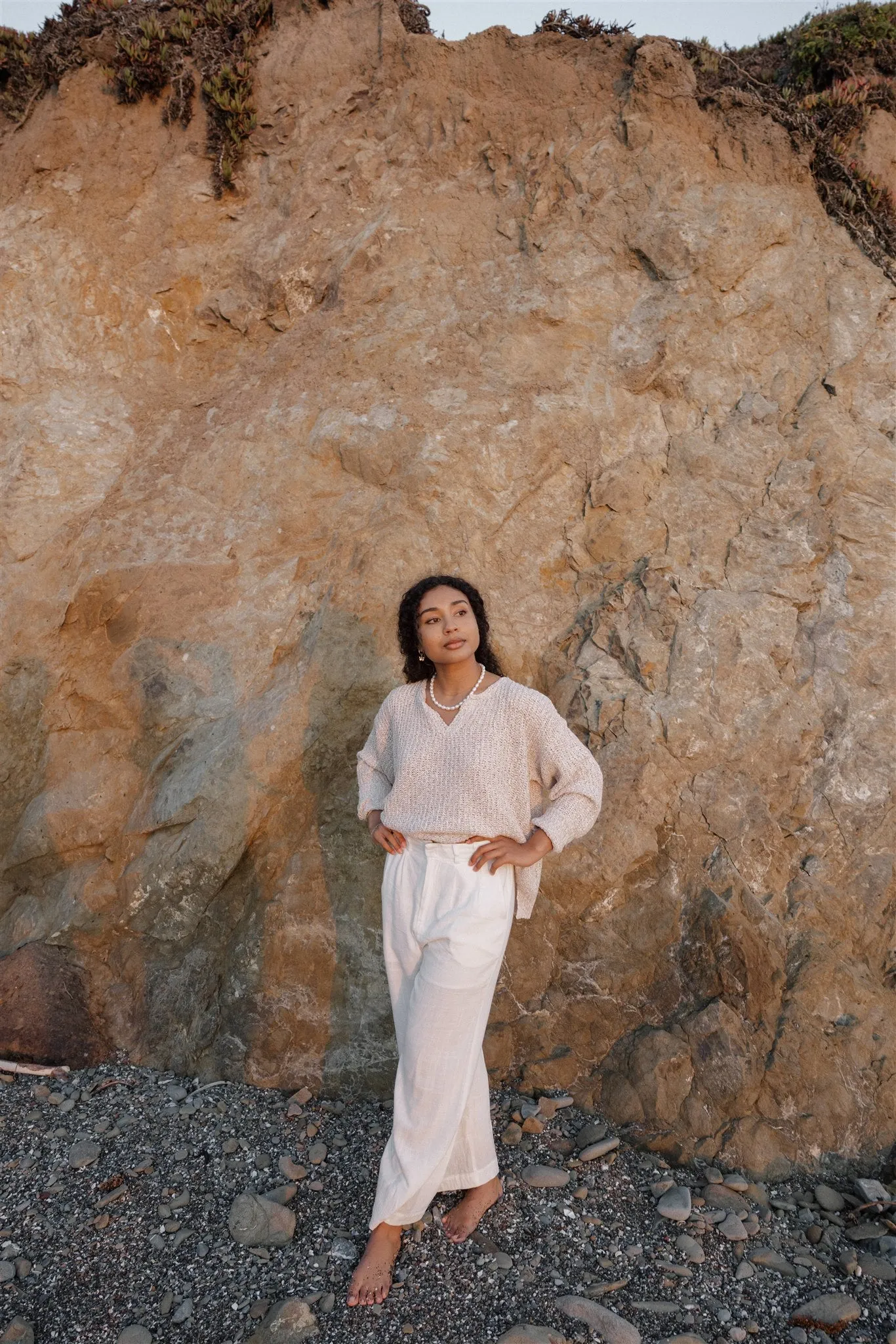 Kye Linen Blend Pants Ivory