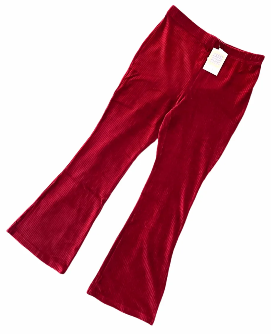 Kylie - Solid Tibetan Red Stretch Cord