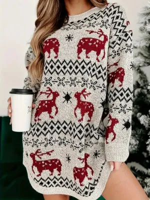 Ladies' Christmas Sweater - Warm & Comfortable