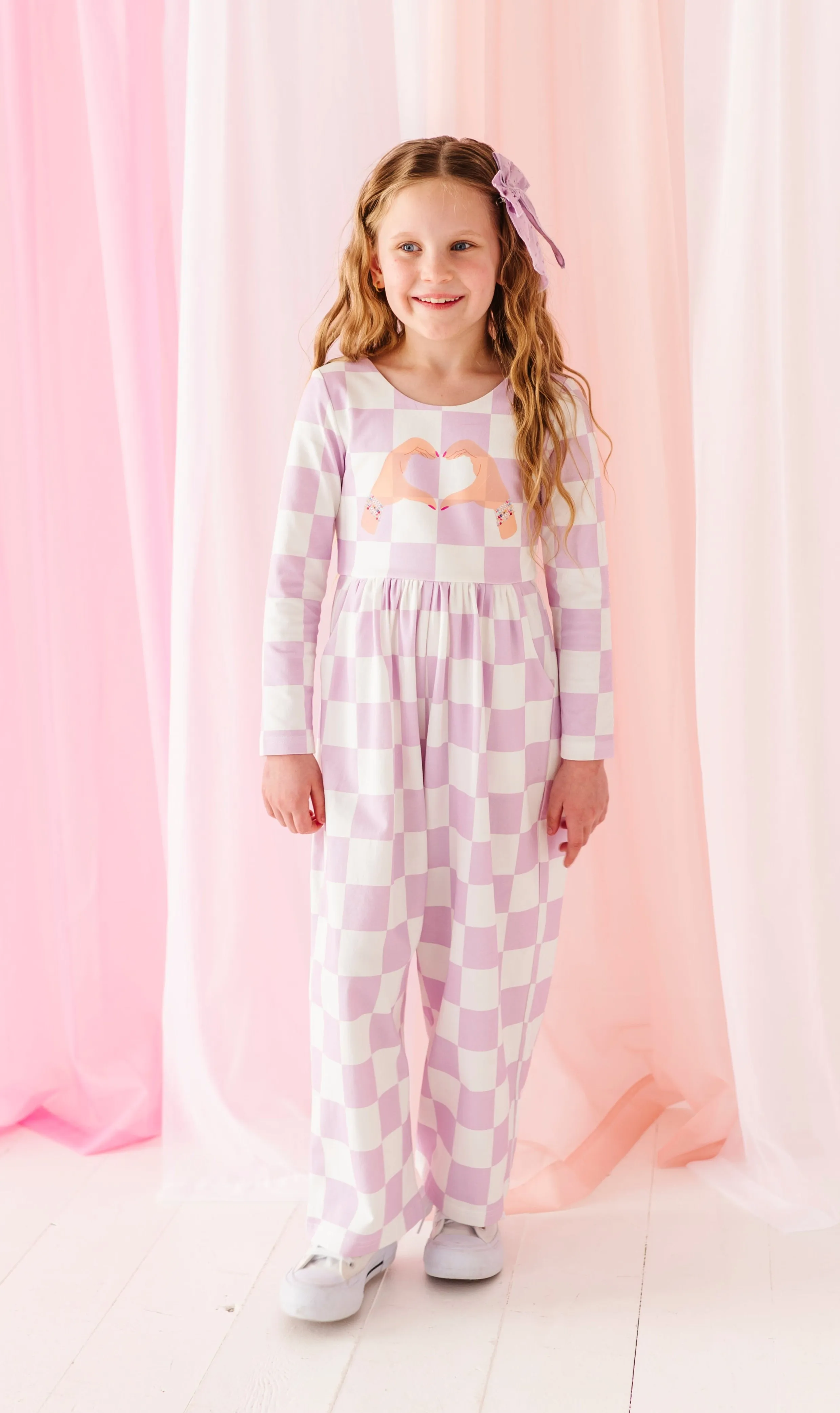 Lavender Check | Romper