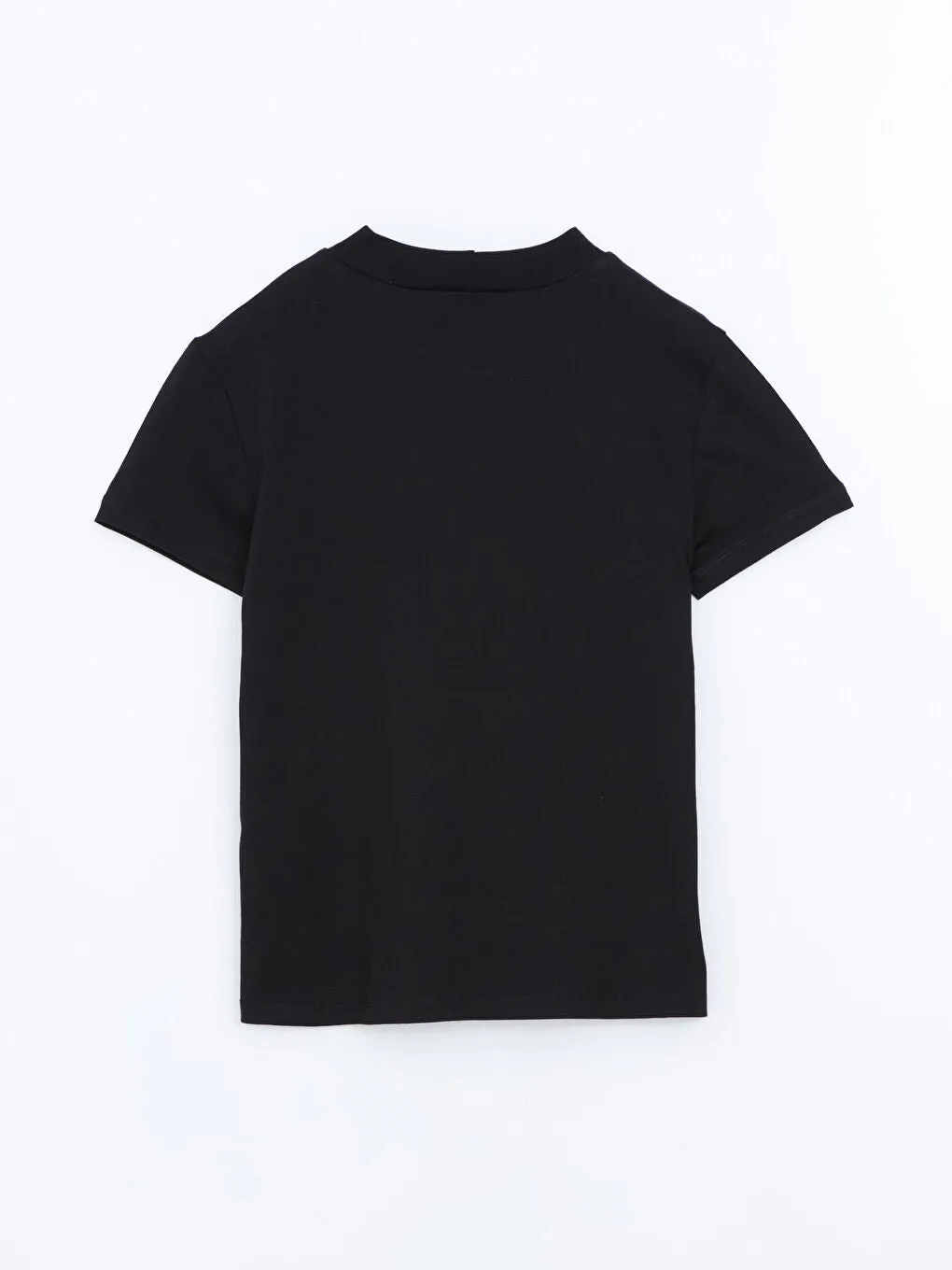 LCWAIKIKI Classic Ecru Stand Collar Women T-Shirt