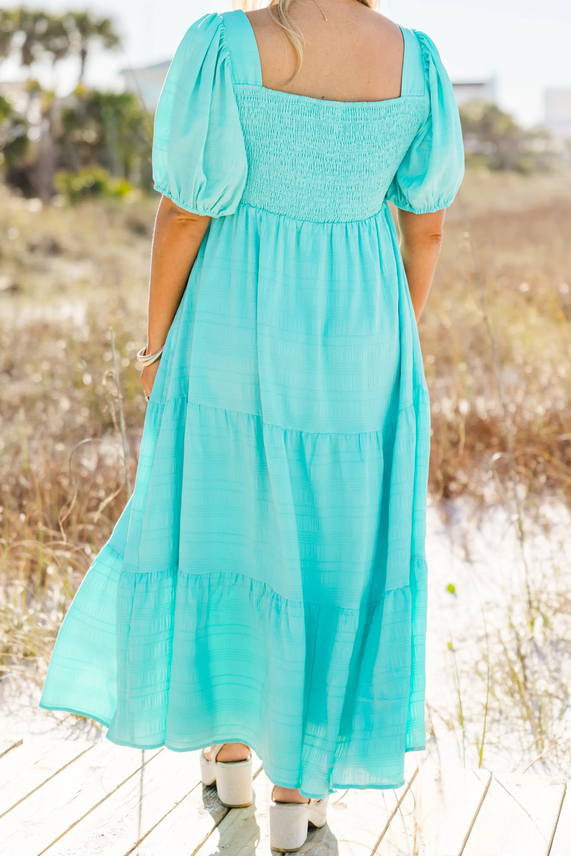 Let's Get Away Dress, Lake Blue