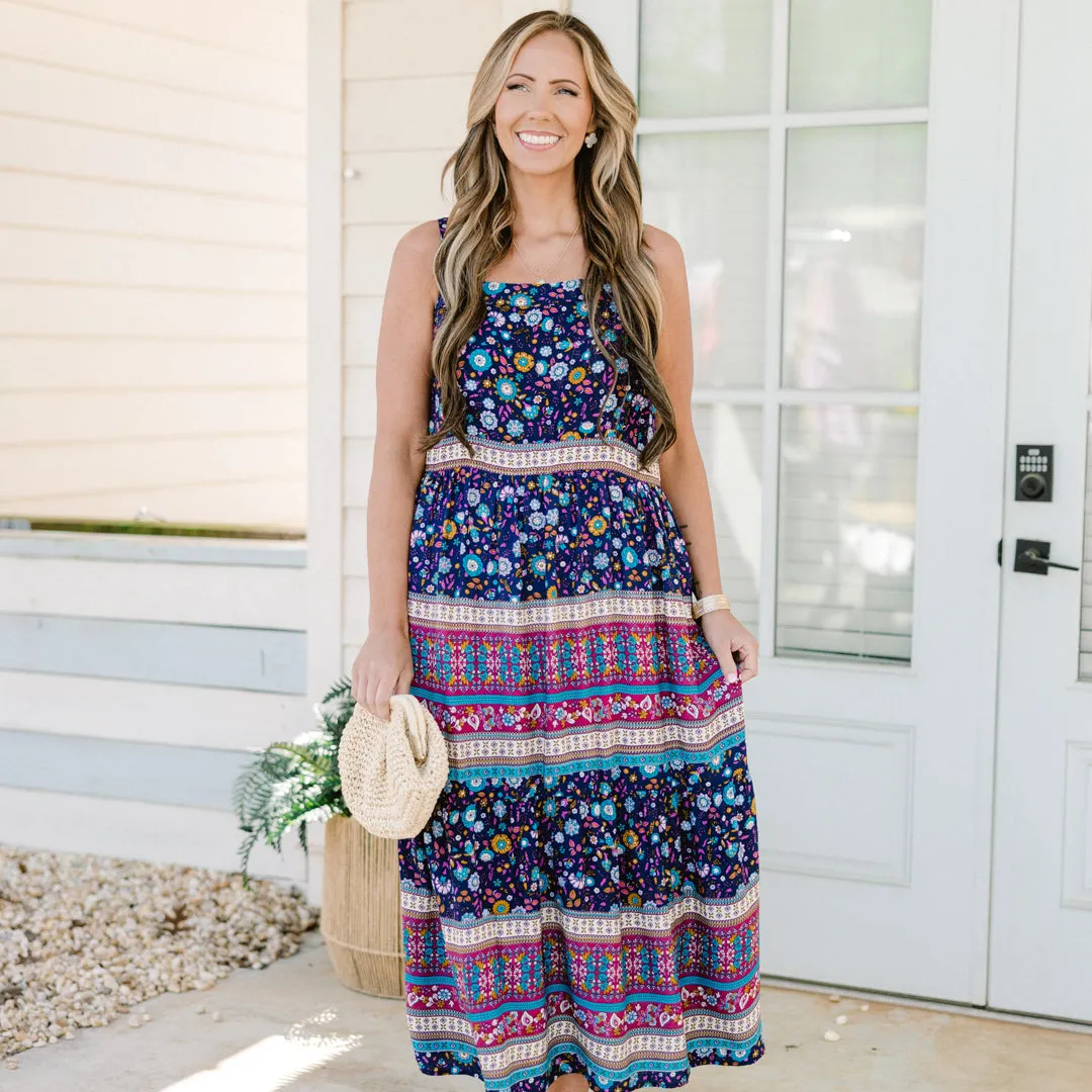 Life Lived Dress, Sapphire Mix