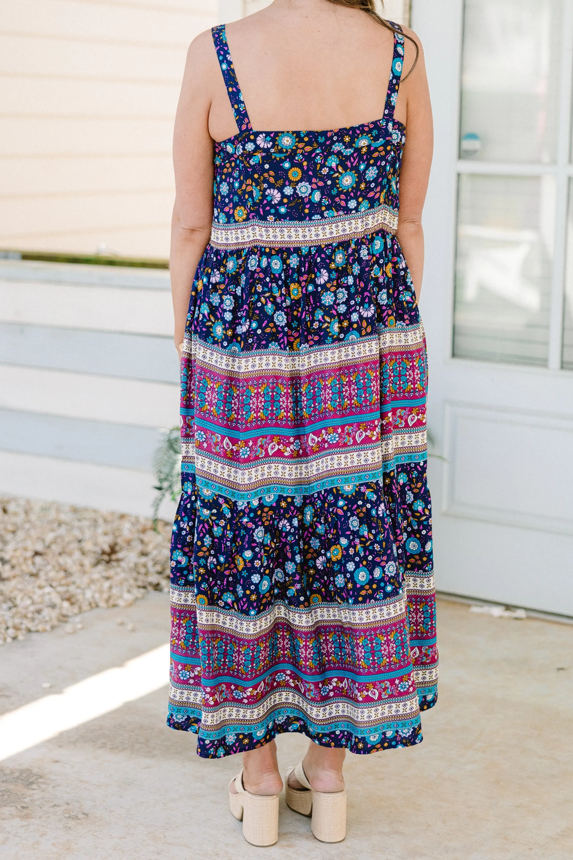 Life Lived Dress, Sapphire Mix