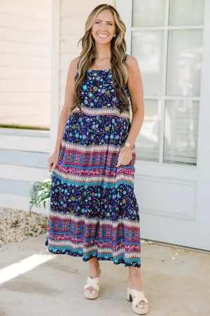 Life Lived Dress, Sapphire Mix