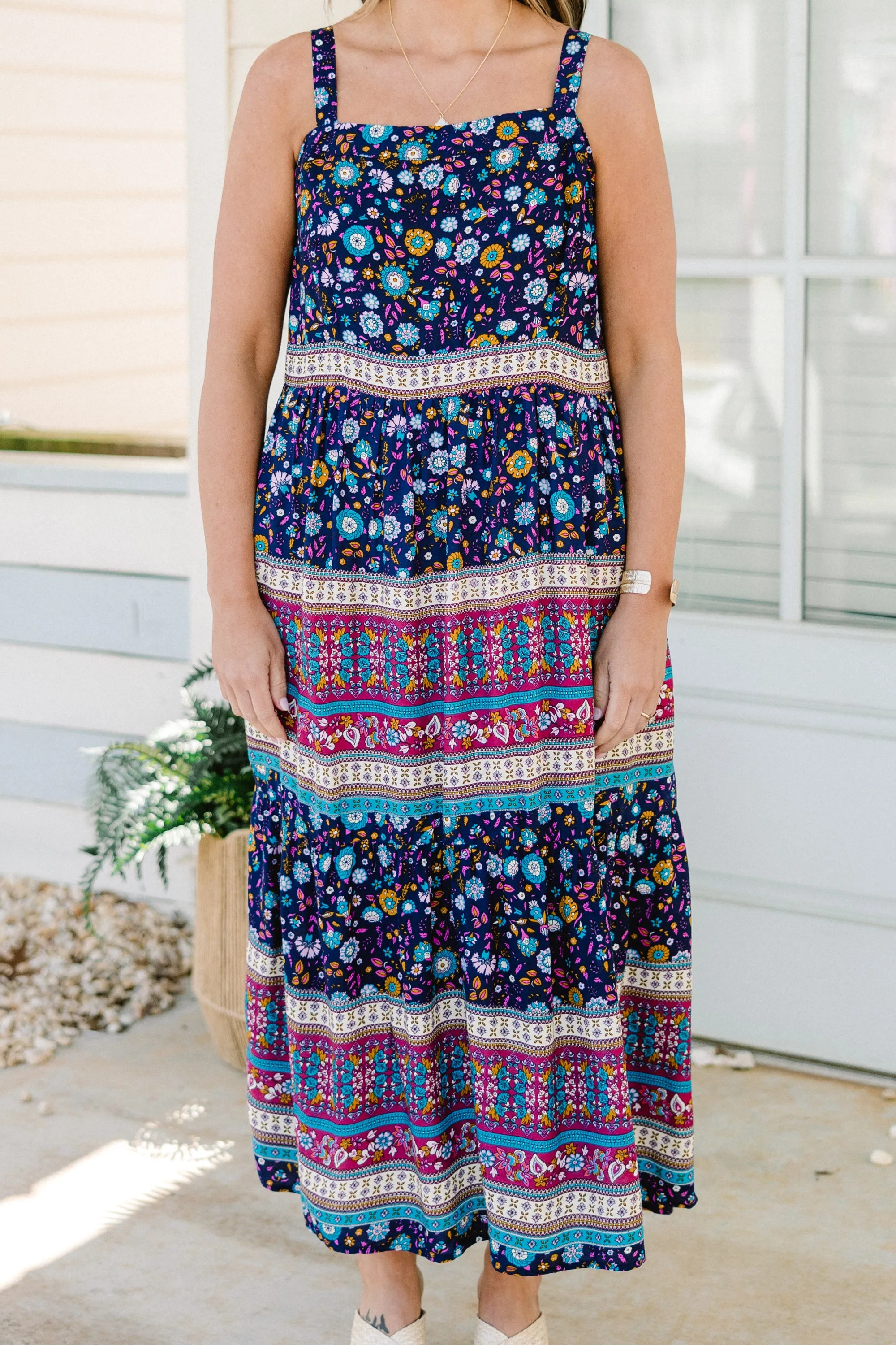 Life Lived Dress, Sapphire Mix