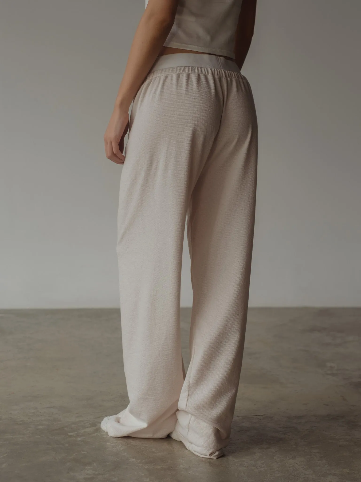 LIGHT PIJAMA PANTS - VAINILLA