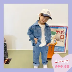 Lightweight Denim Pocket Top 2302ML04