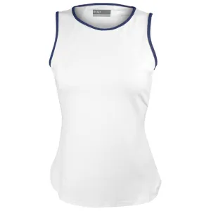 Lija Women's Bea Tank - White/Dark Navy